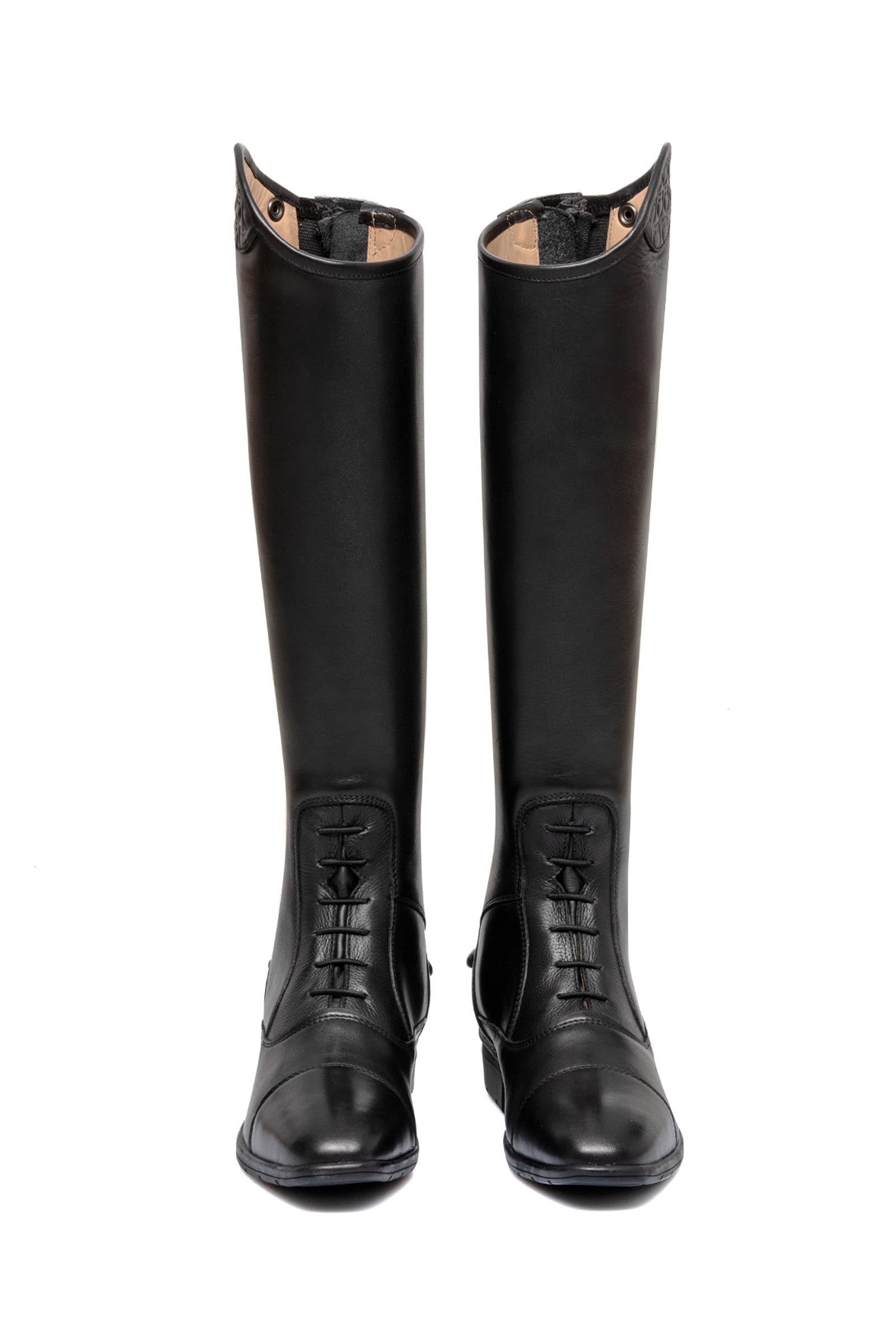 Equestro Unisex Boots With Laces and Multilogo Insert Riding Boots & Riding Shoes