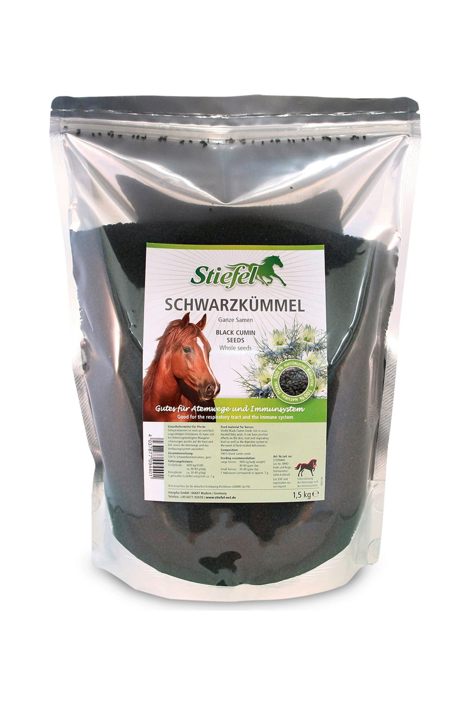 Stiefel Schwarzkümmel Samen, 1,5kg Horse Feed & Nutrition