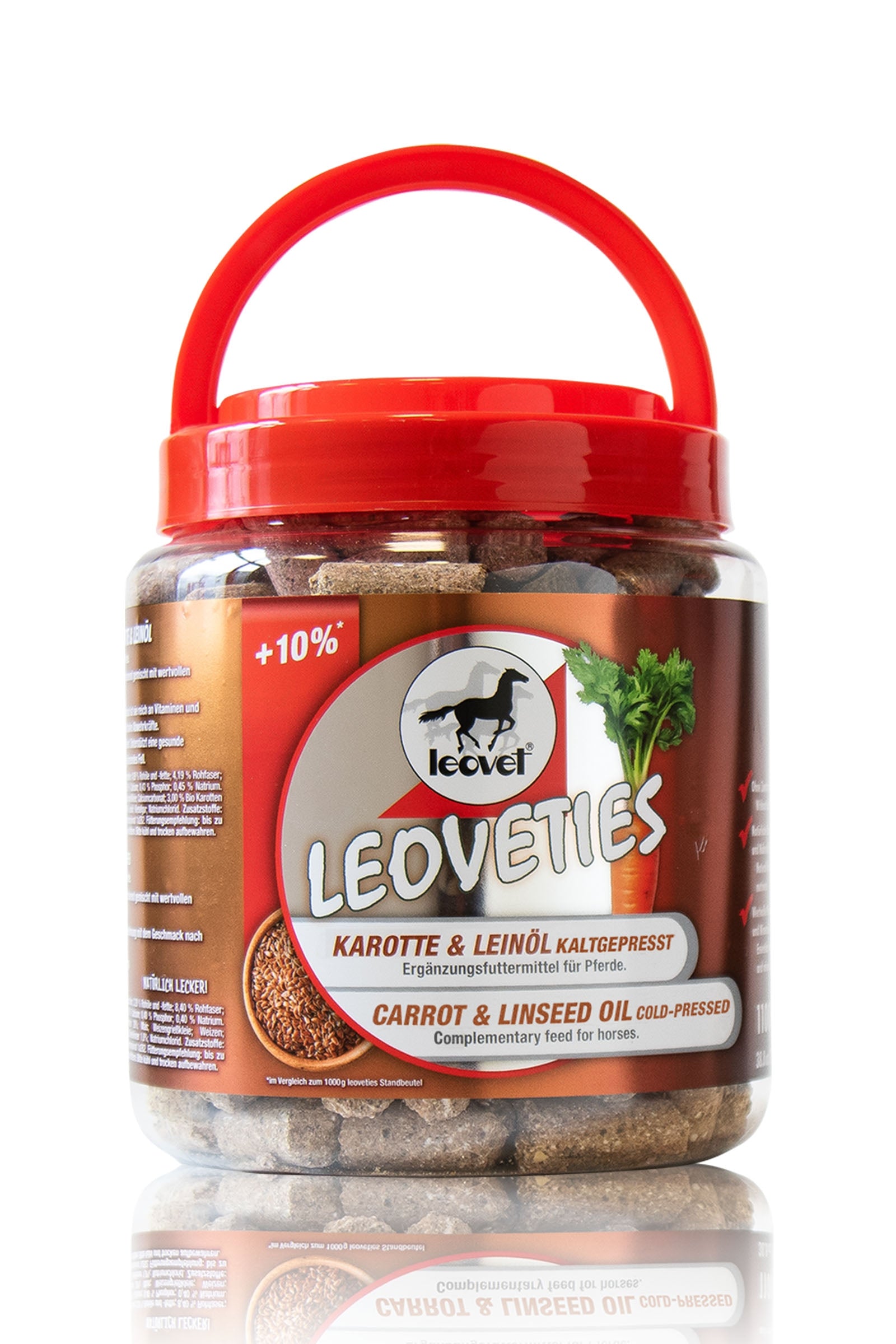 Leovet Leoveties Karotte & Leinöl kaltgepresst, 1,1 kg Horse Feed & Nutrition