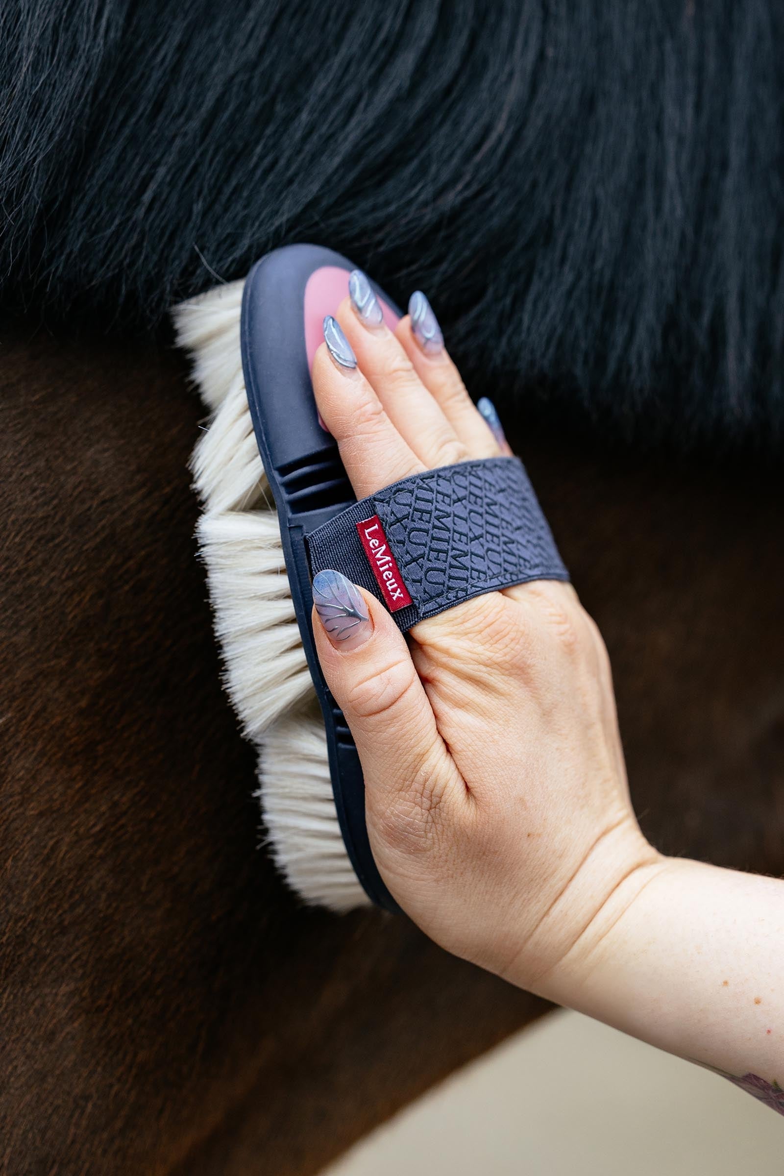 LeMieux Flexi Goat Hair Body Brush Horse Grooming Tools