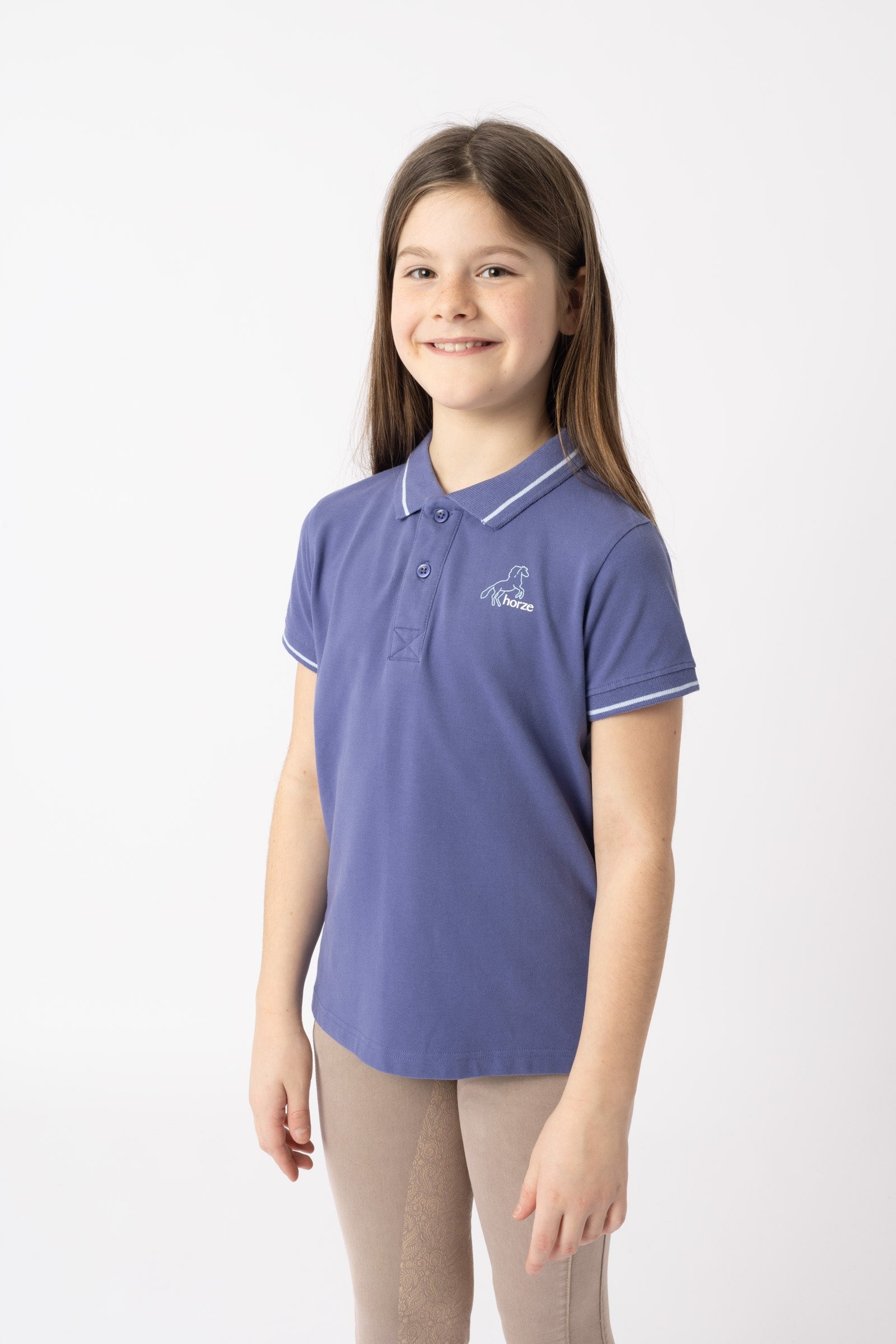 Horze Sohra Kinder Funktions Poloshirt Kinder Reitbekleidung