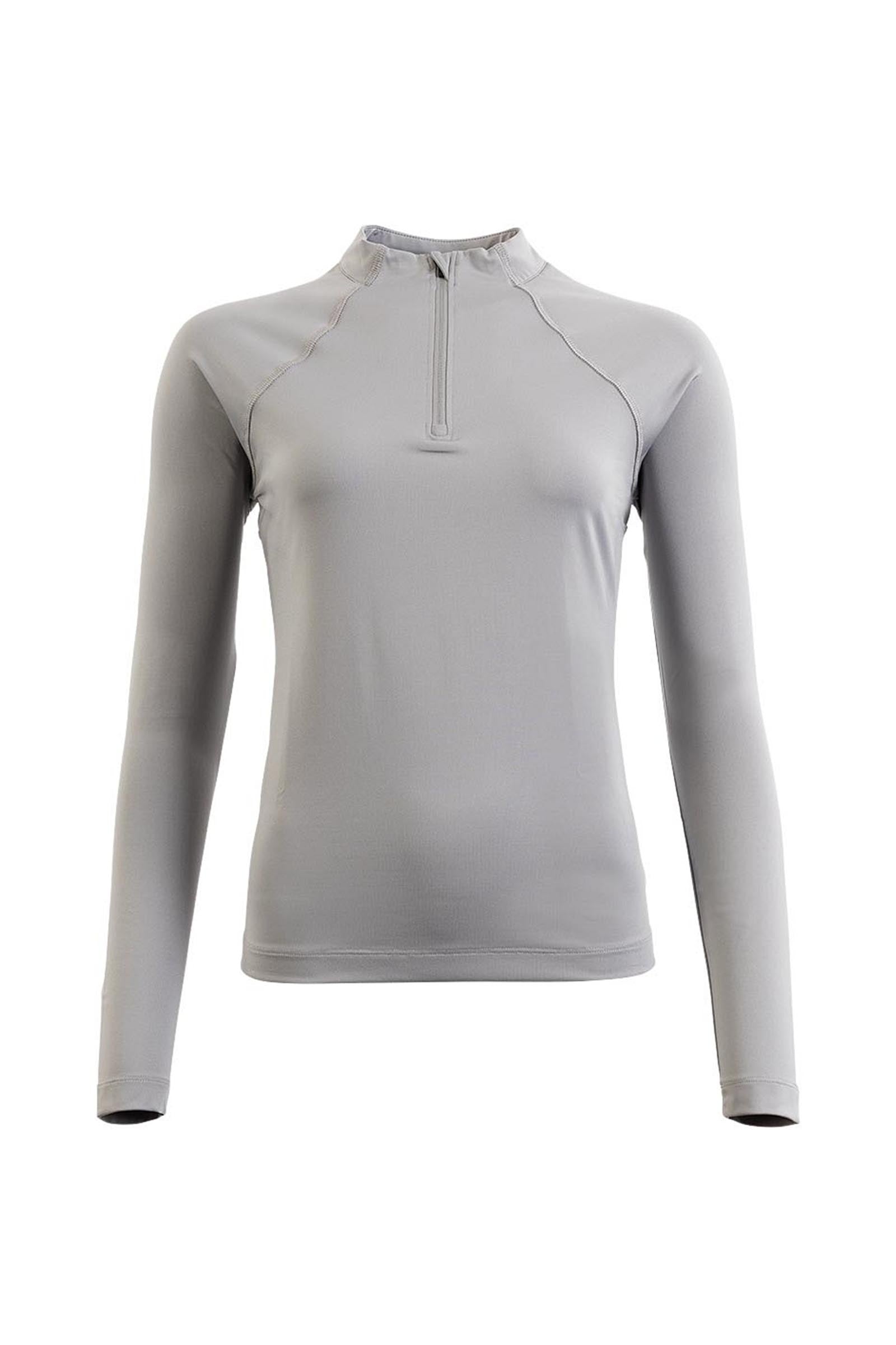 BR CLX Damen Langarm Zip Up Shirt Damen Reitbekleidung