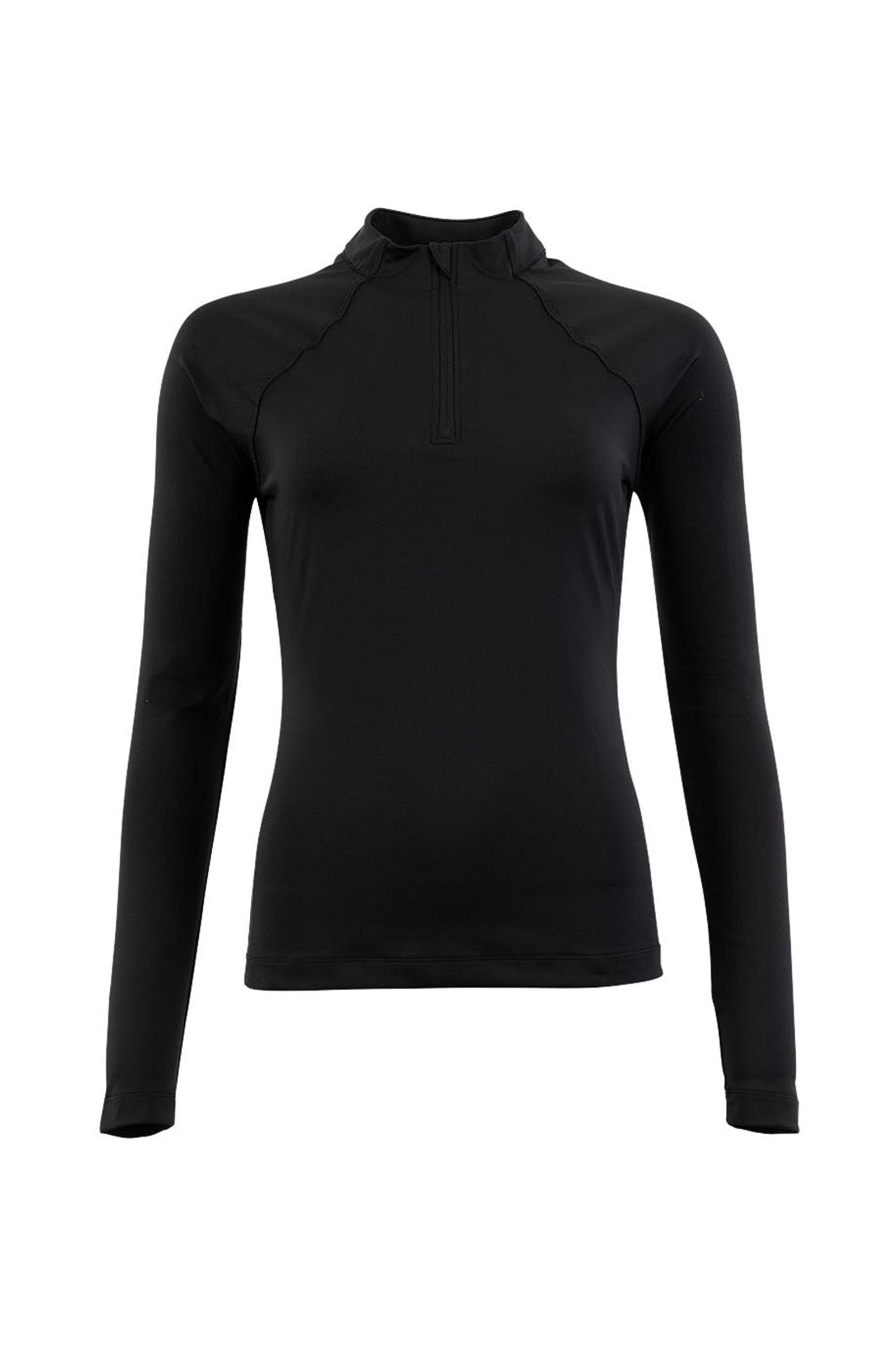 BR CLX Damen Langarm Zip Up Shirt Damen Reitbekleidung