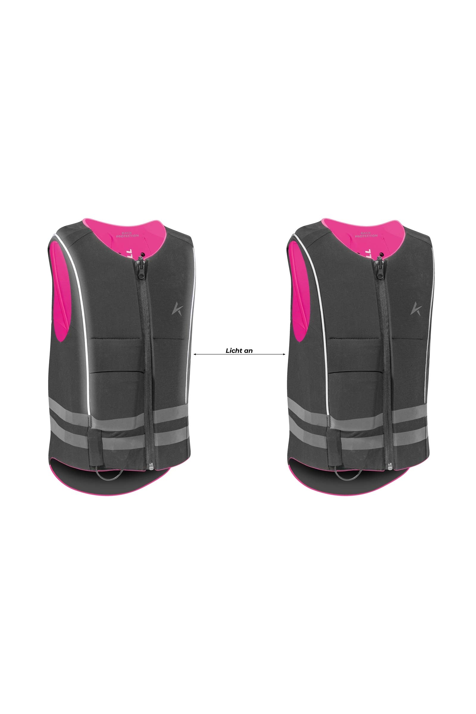 Komperdell Ballistic High Visibility Junior Back Protector, reversible Safety Equipment