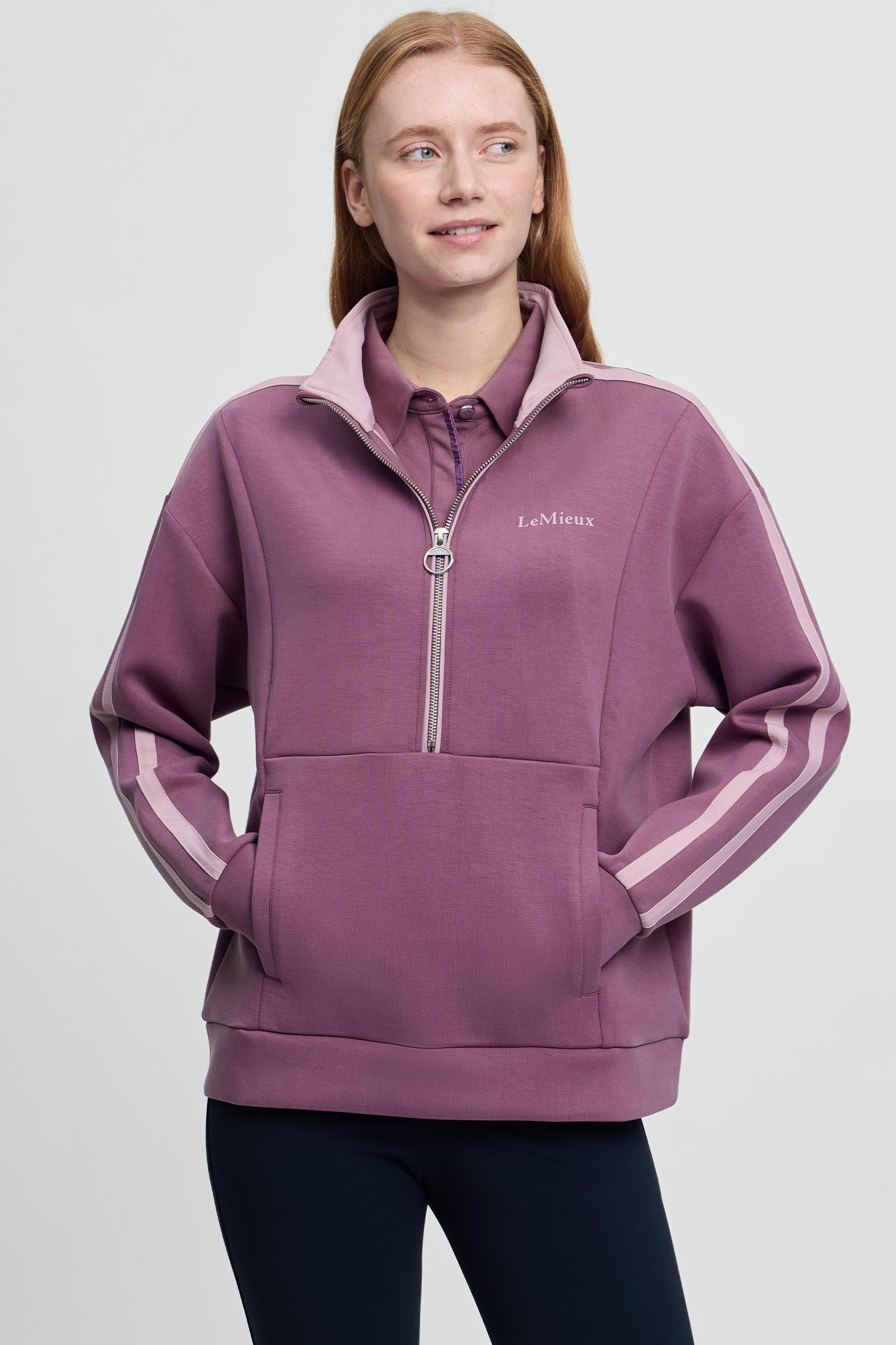 LeMieux Connie Damen Sweatshirt mit Halbzip Damen Reitbekleidung