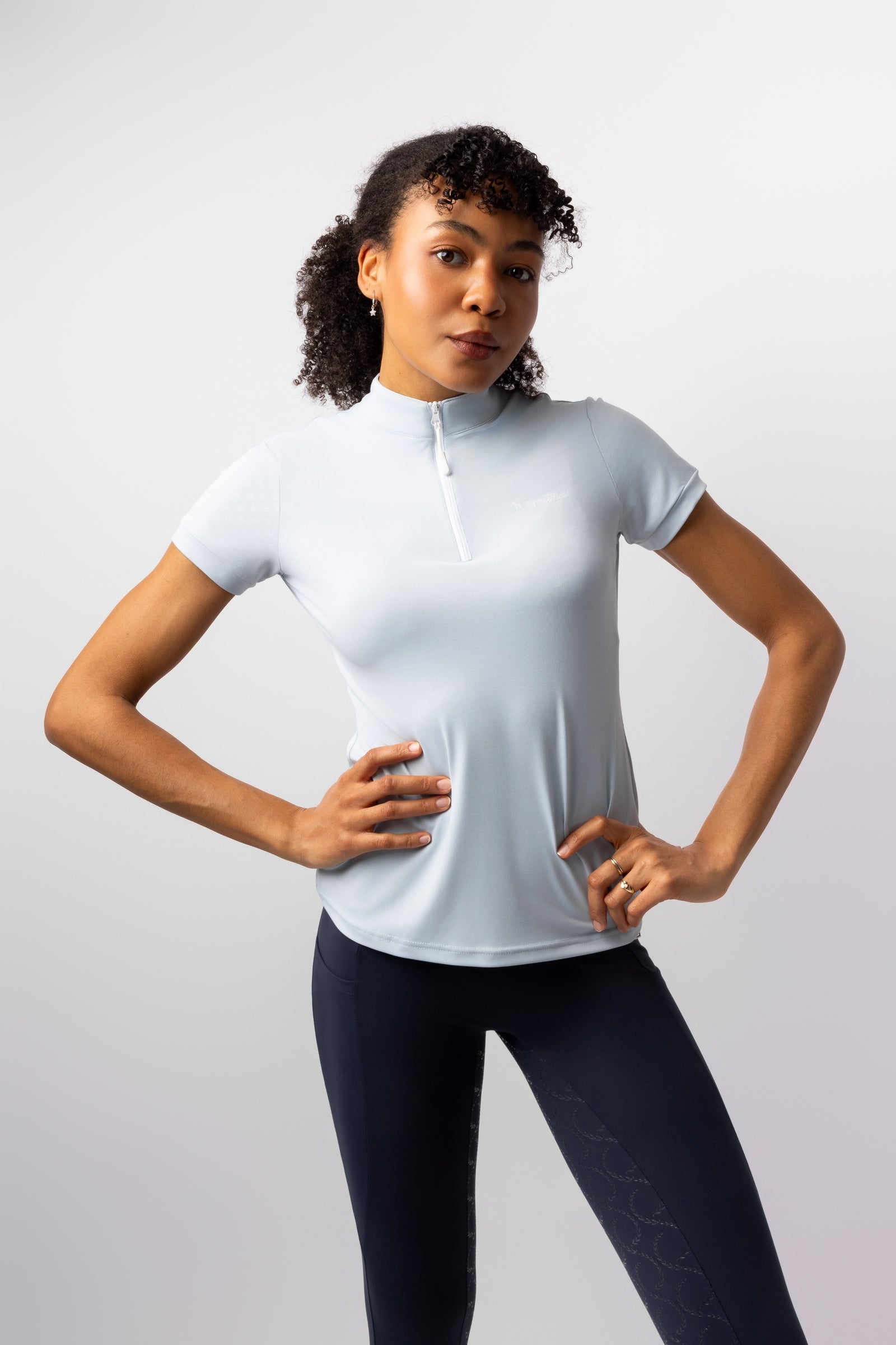 Horze Joie Damen Trainingsshirt mit kurzen Ärmeln Damen Reitbekleidung
