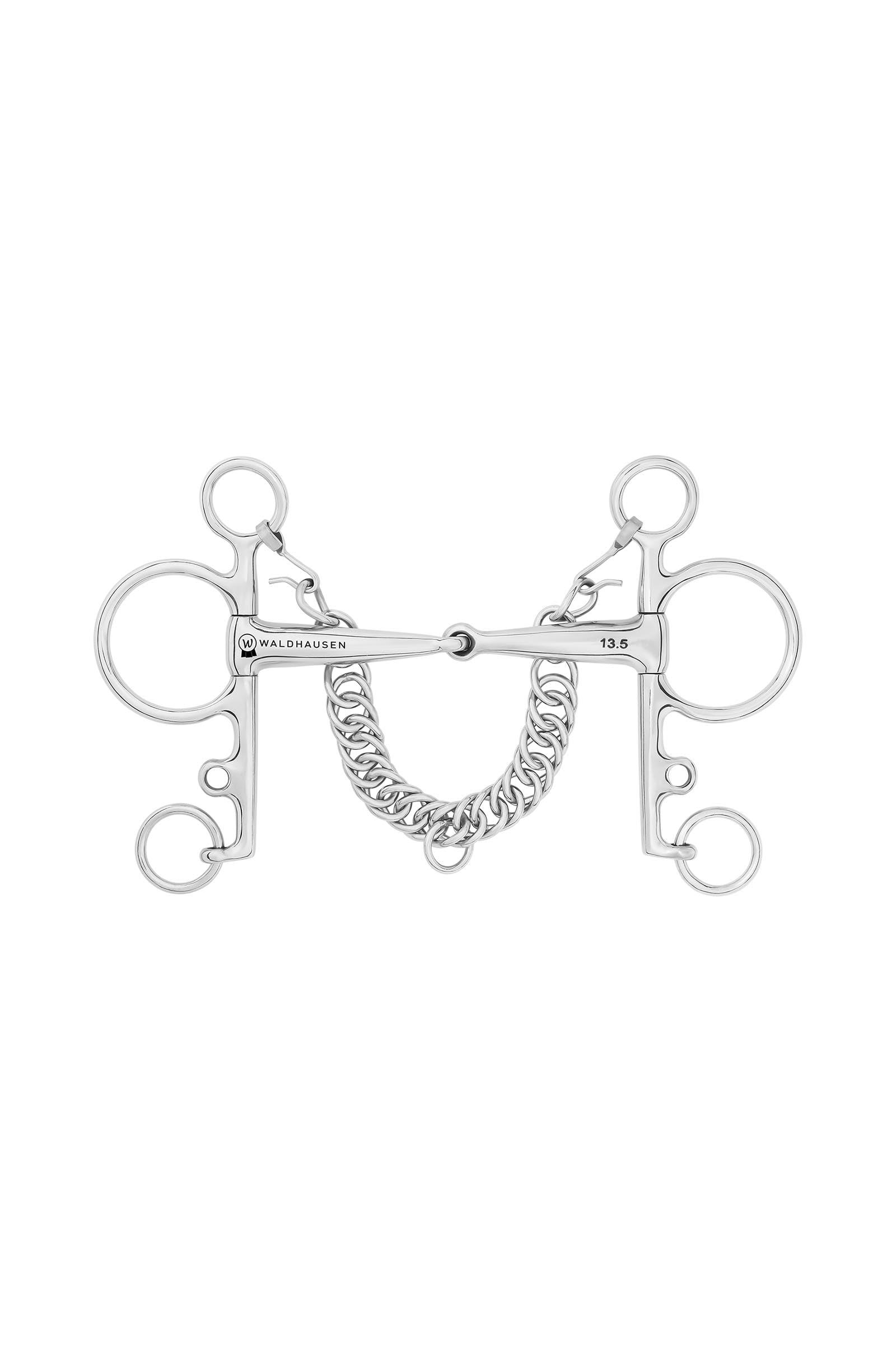 Waldhausen Pelham, Single Jt., Stainless St., 14 mm Horse Bits