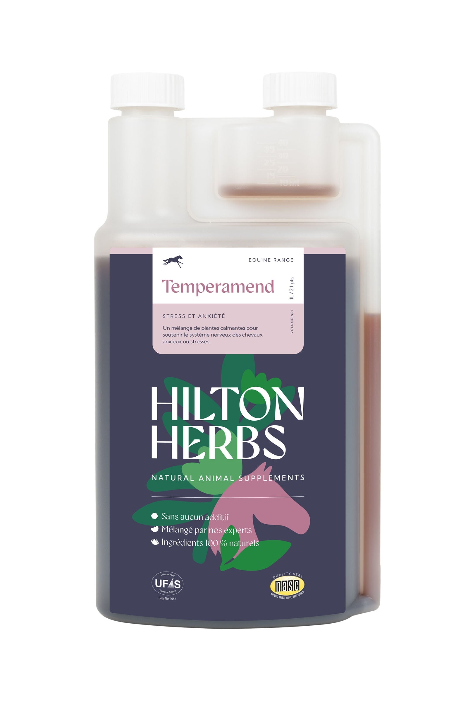 Hilton Herbs HiltonHerbs Calm & Collected – Temperamend, 1 Liter Horse Feed & Nutrition