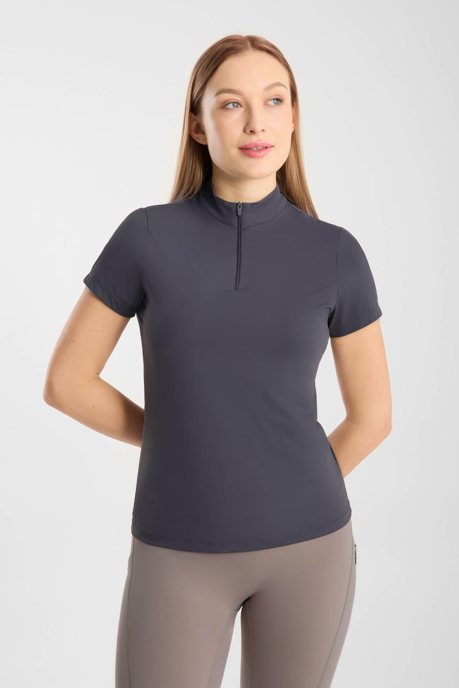 Horze Emmie Damen Cooling Trainingsshirt Kurzarm Damen Reitbekleidung