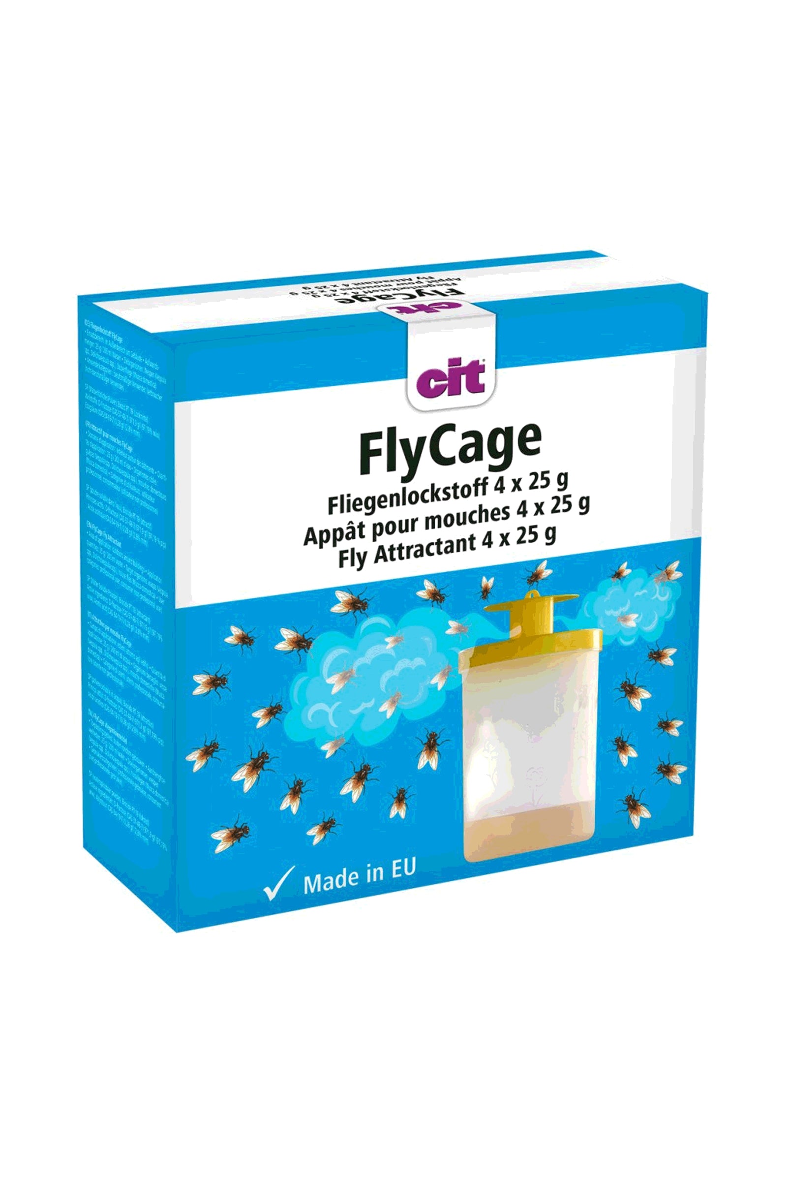 cit Fliegenlockmittel FlyCage, 4 x 25 g Fliegenschutz