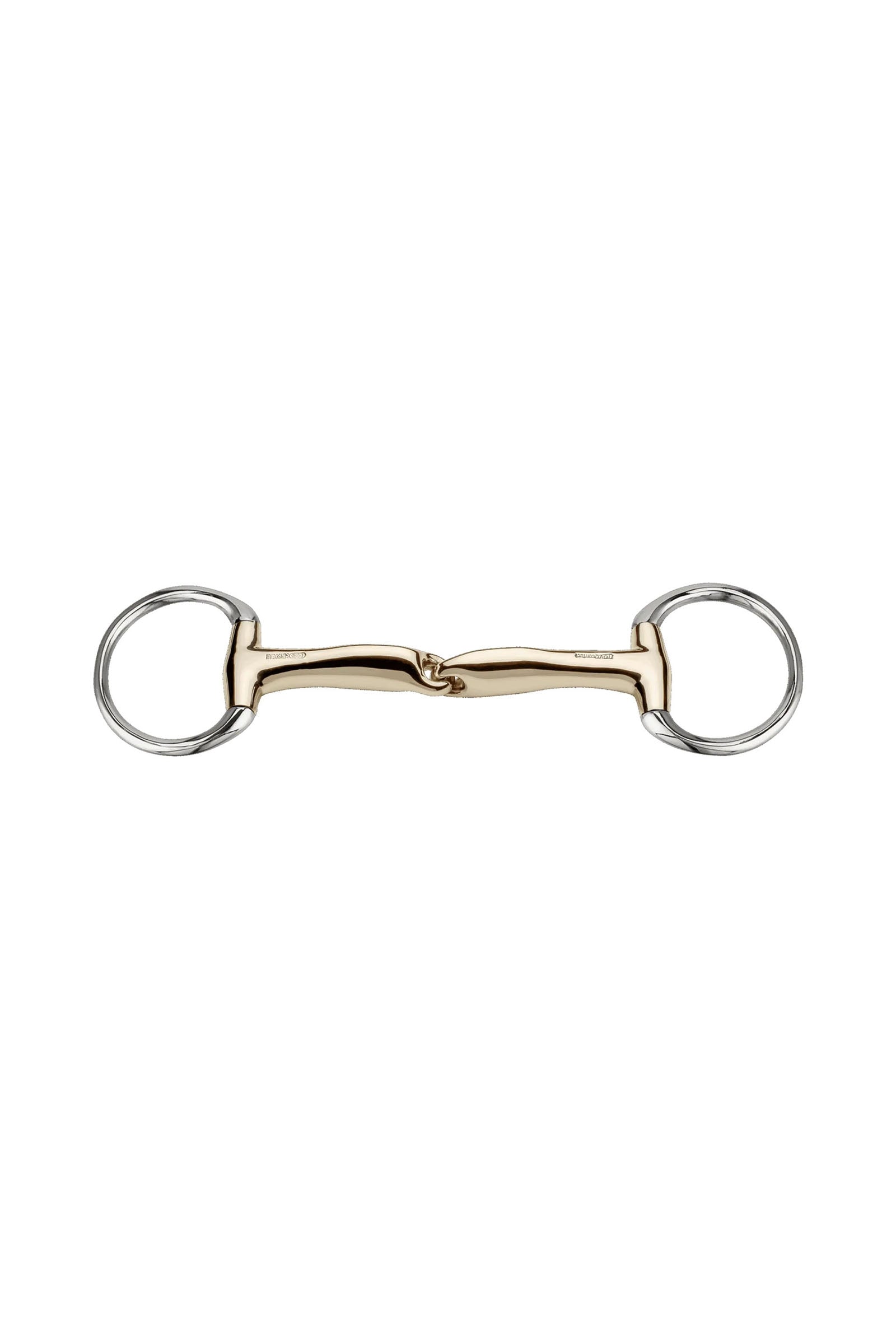 Sprenger Novocontact Olivenkopf-Unterlegtrense D-Ringe, einfach gebrochen, 14 mm, Sensogan Gebisse