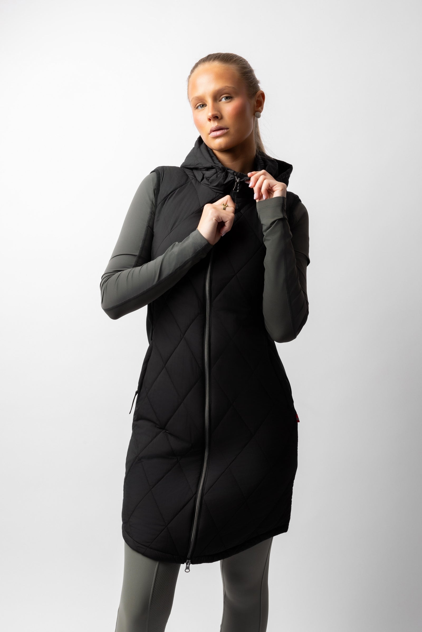 B Vertigo Agnetha Damen lange wattierte Weste Damen Reitbekleidung