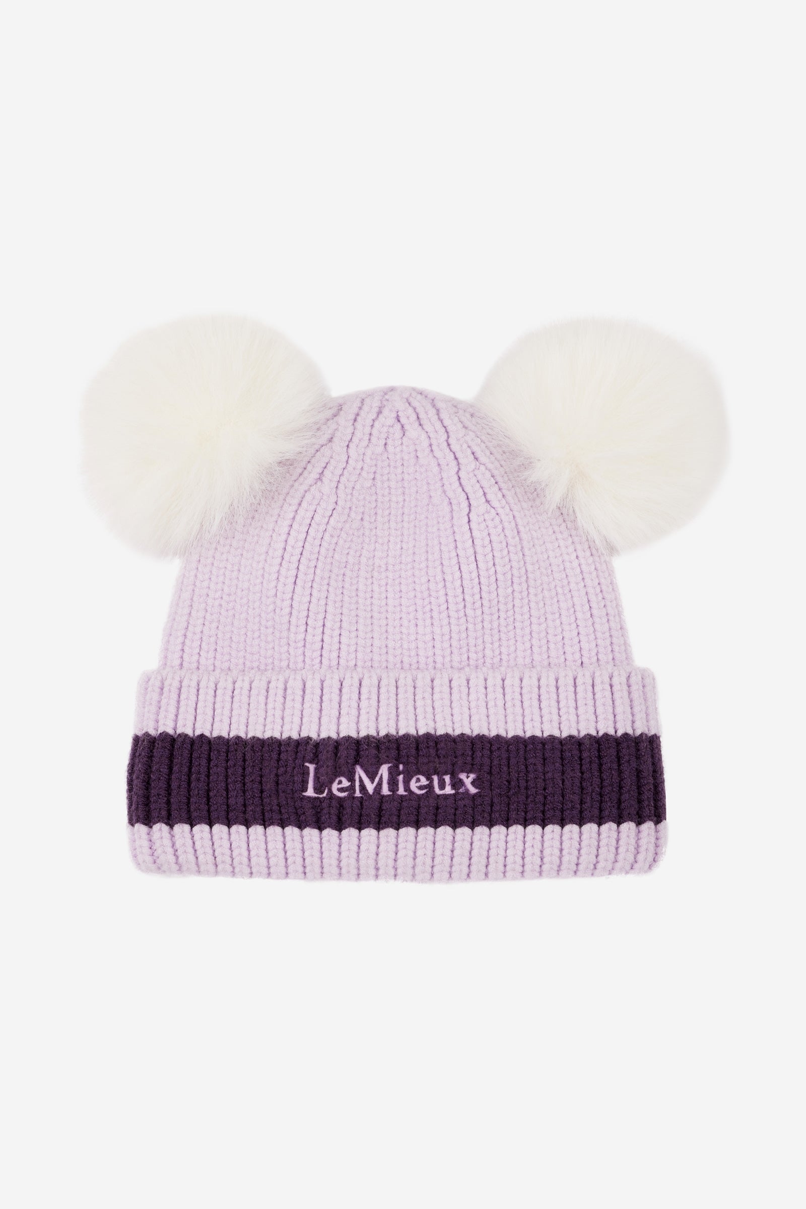 LeMieux Mini Double Pom Kindermütze mit zwei Bommel Accessoires