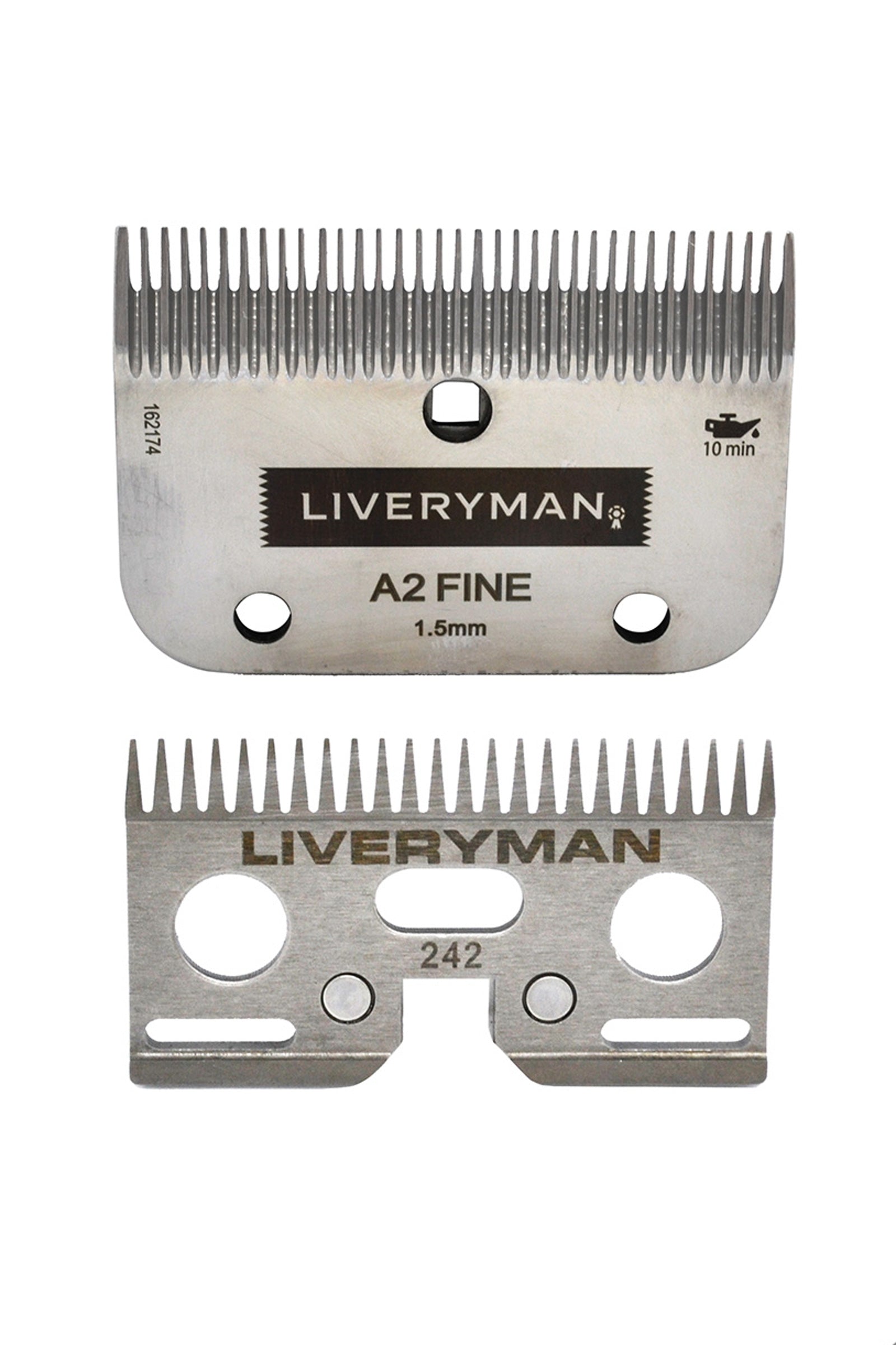 Liveryman A2 Klingen-Set Cutter & Comb Fein, 1.5 mm Schneiden & Scheren