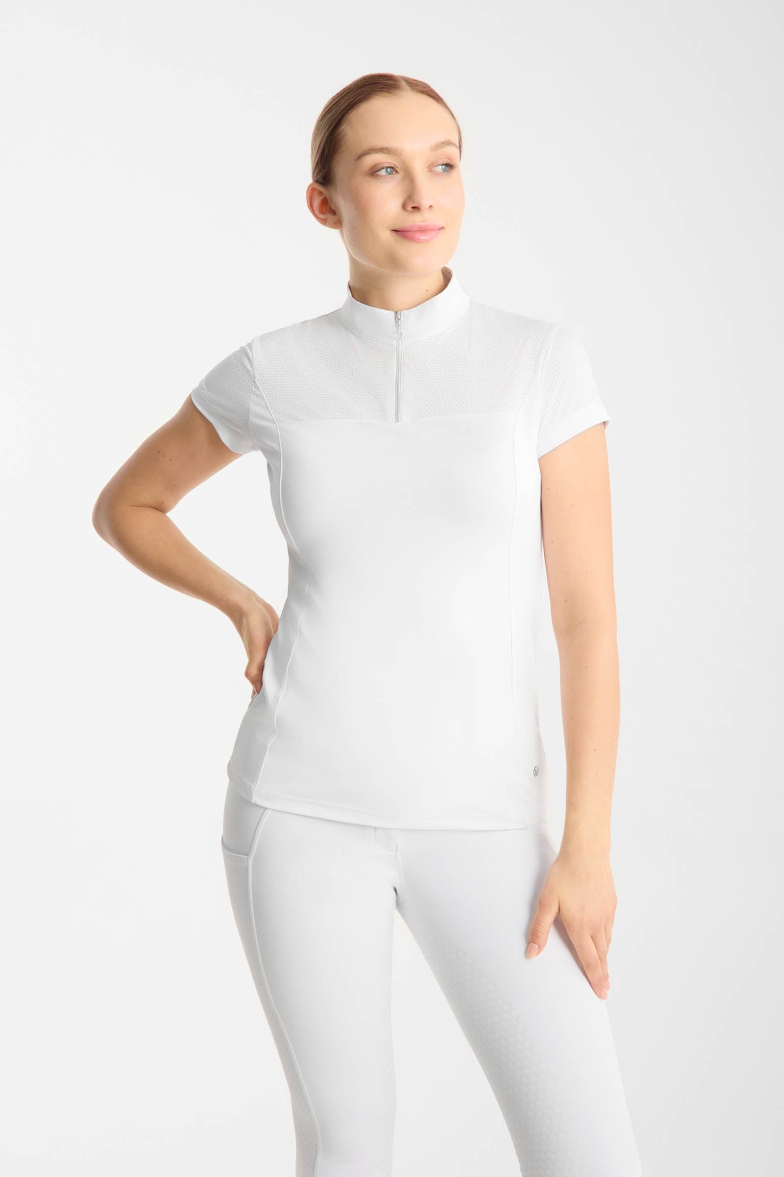 Horze Louisa Damen Mesh Turniershirt Damen Reitbekleidung